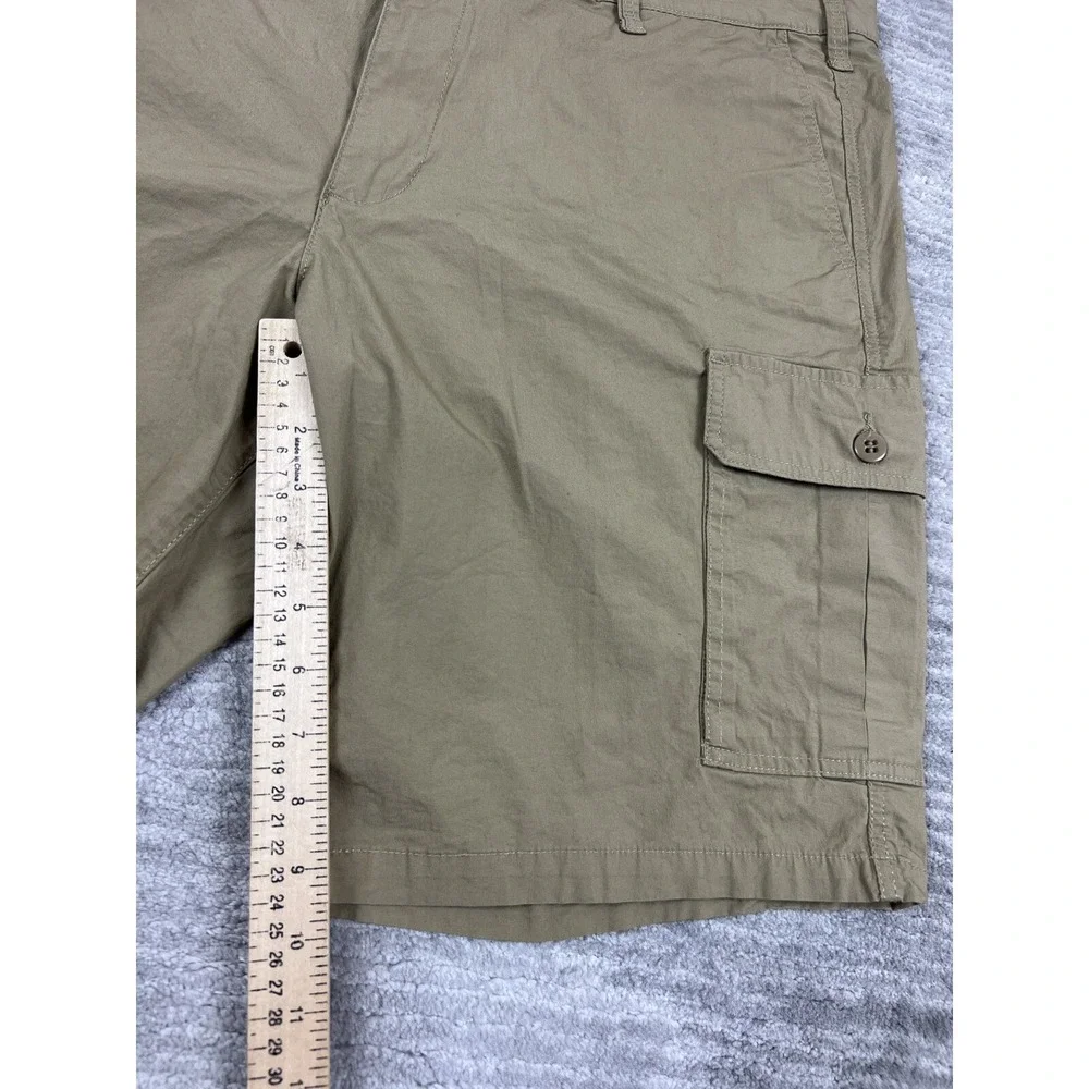 Dockers Cargo Shorts Mens 44 Khaki Tan Stretch Cotton 6-Pocket Utility Casual